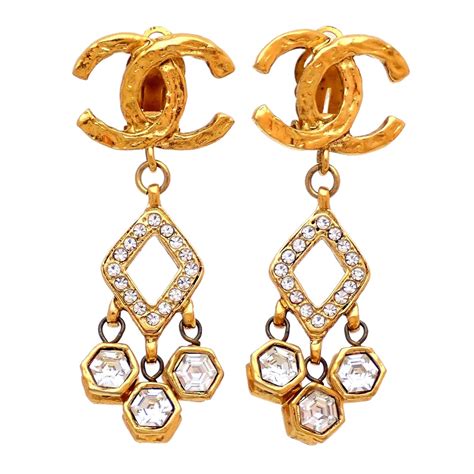 buy chanel cc earrings uk|authentic chanel earrings.